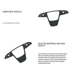 Carbon Fiber Yoke Steering Wheel Trim Panel Cover for Model S/X 2021+