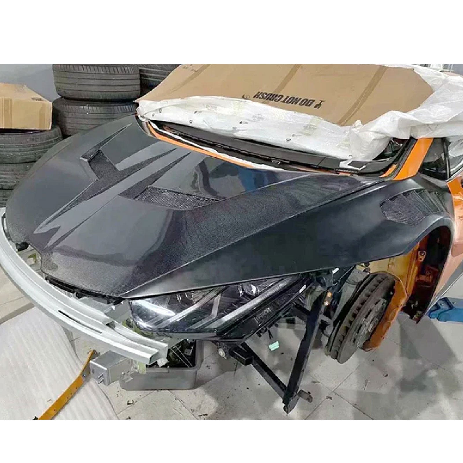 V Style Full Carbon Fiber Vented Front Fenders for Lamborghini Huracan LP 580 LP 610