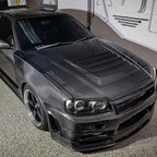 Full Carbon Fiber Z Tune Style Front End Conversion Kit for Nissan Skyline R34 GTT GTR
