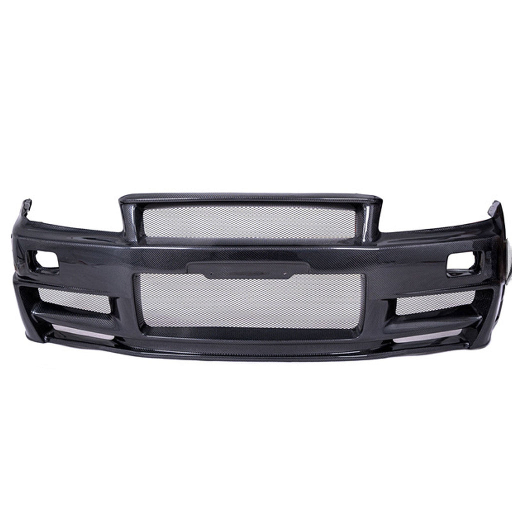 Full Carbon Fiber Z Tune Style Front End Conversion Kit for Nissan Skyline R34 GTT GTR