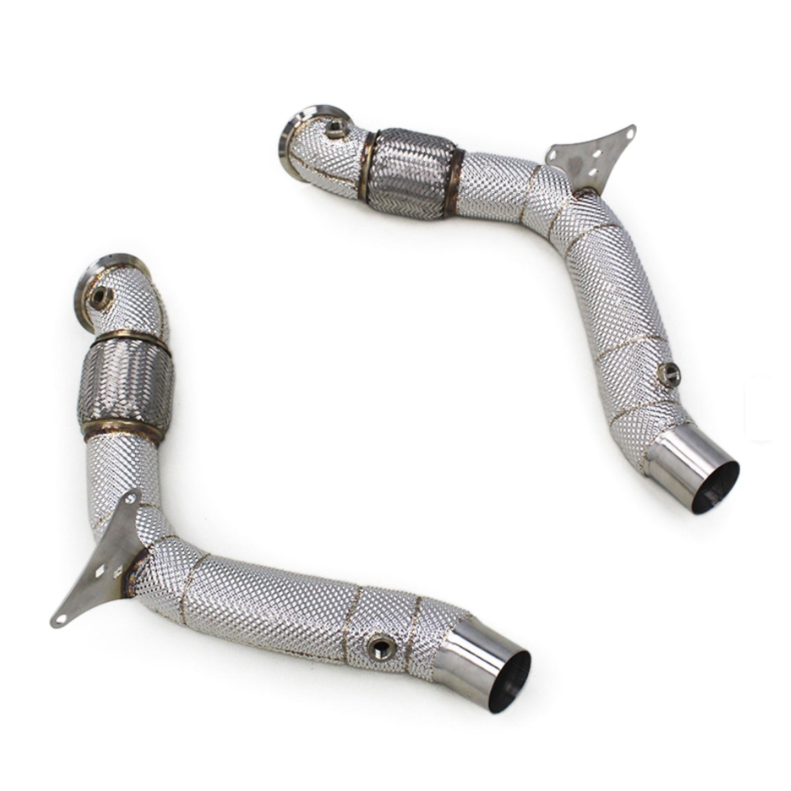 High Flow Exhaust Catless Downpipe Heatshield for Ferrari 488 3.9T V8 GTB Pista Spider
