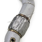 High Flow Exhaust Catless Downpipe Heatshield for Ferrari 488 3.9T V8 GTB Pista Spider