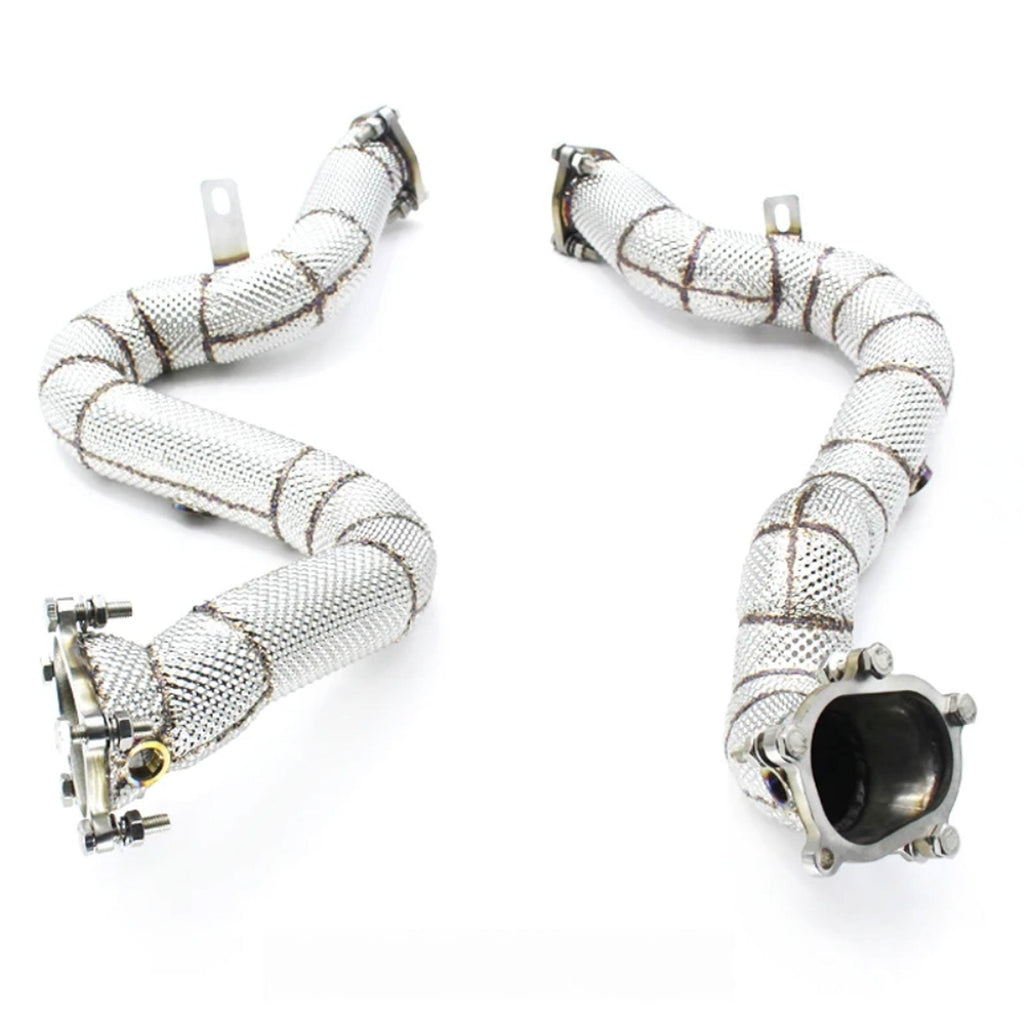 Catless High Flow 304 Stainless Exhaust Downpipe for Audi RS6 C7 4.0TT