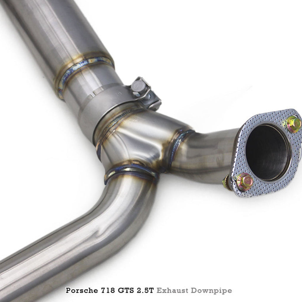 Catted High Flow Exhaust Downpipe for Porsche Boxster Cayman 718 Spyder GTS