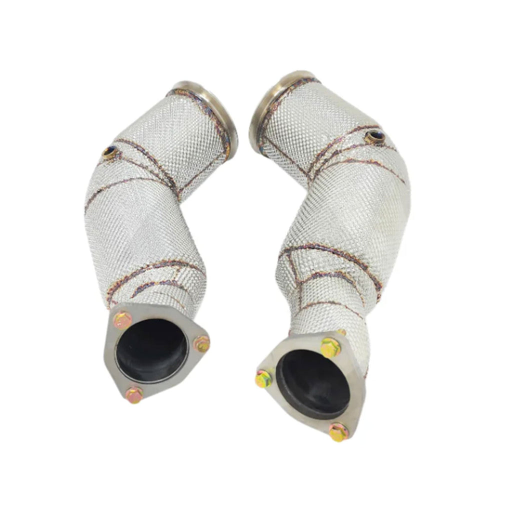 Catless High Flow 304 Stainless Exhaust Downpipe for Audi RS6 RS7 C8 4.0TT
