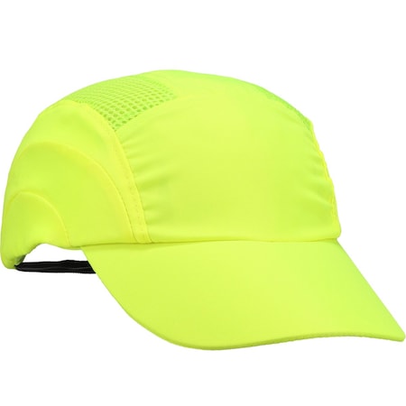 BumpCap,Fluor Ylw,2-3/4" BrimL,PE Insert