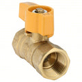 1/2" FNPT Brass Gas Ball Valve Inline