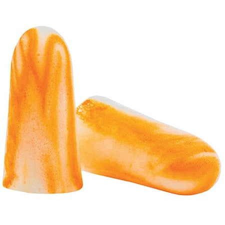 Softies Disposable Foam Uncorded Earplugs, Bullet Shape, 33 dB, Orange, 200 PK