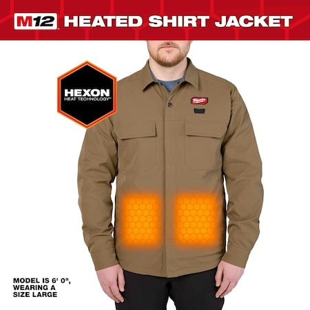 Heated Shirt/Jacket,Polyester,3XL
