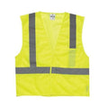 High Visibility Vest XL Class 2 ,Hook & Loop 4 Pockets, 1 Mic Tab