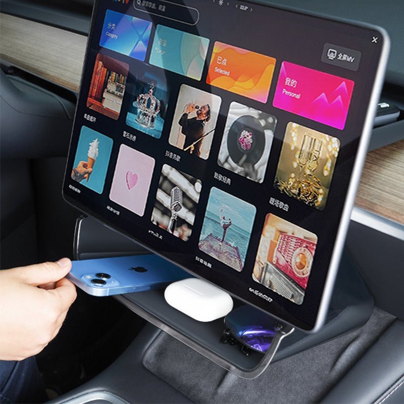 Under Center Screen Storage for Model 3 Highland / Model Y Juniper / Model YL