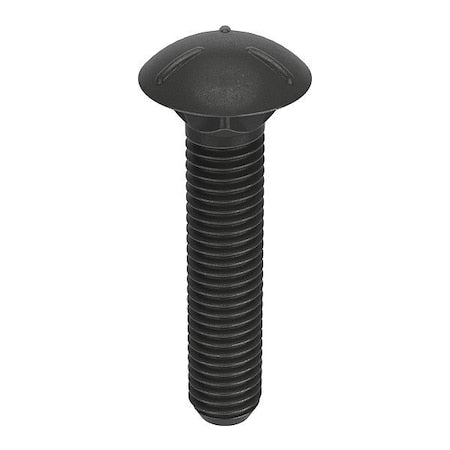 Carriage Bolt, Square Neck, 5/8"-11, 1 1/2 in L, Steel, Grade 2, Plain, 10 PK