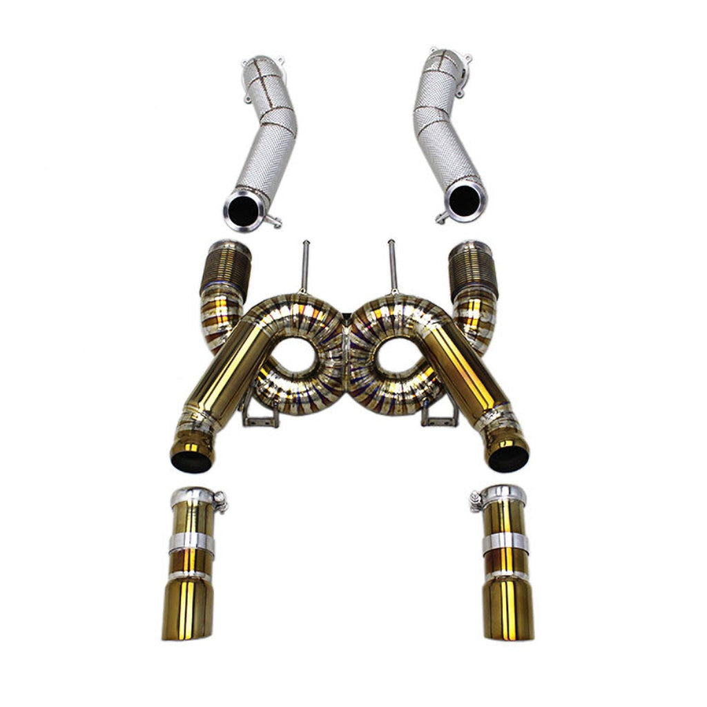 Titanium X Pipe Catback Exhaust System For McLaren 720s 4.0T Spider