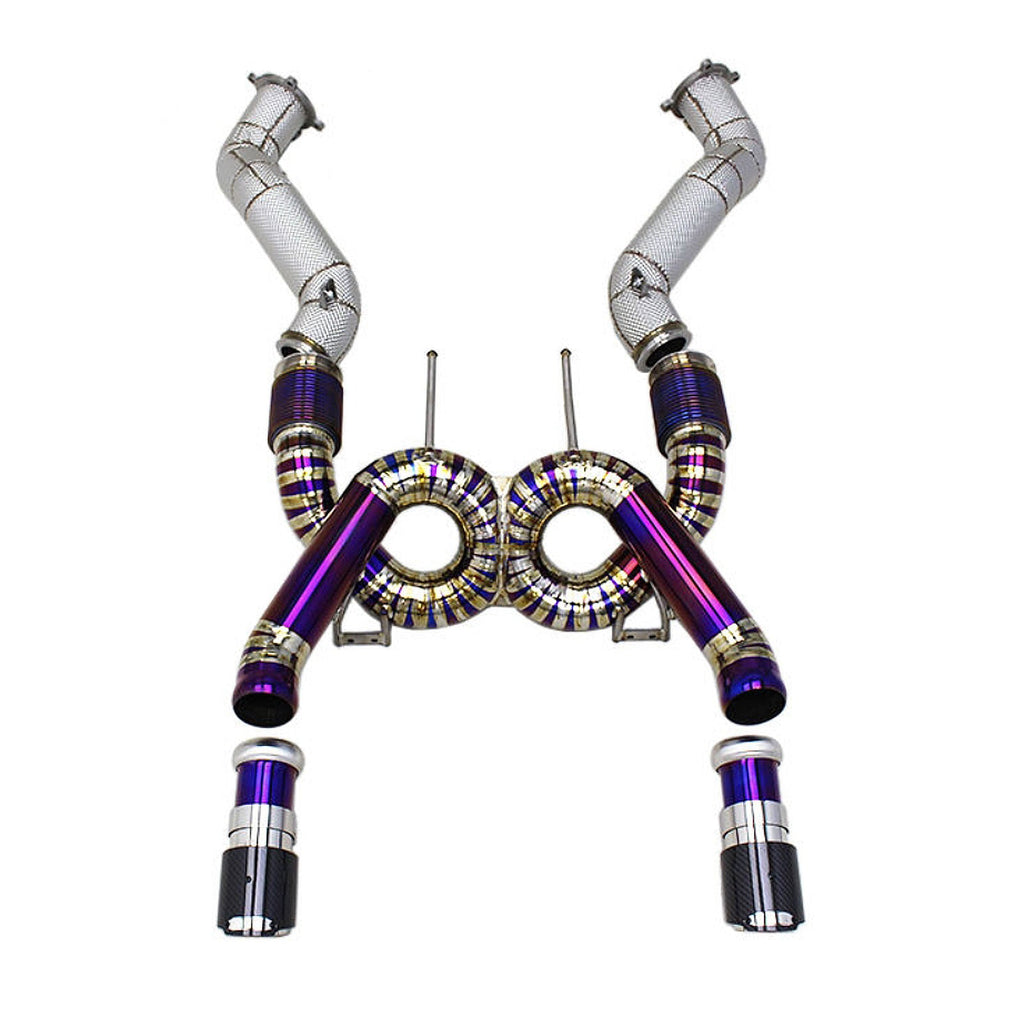 Titanium X Pipe Catback Exhaust System For McLaren 720s 4.0T Spider