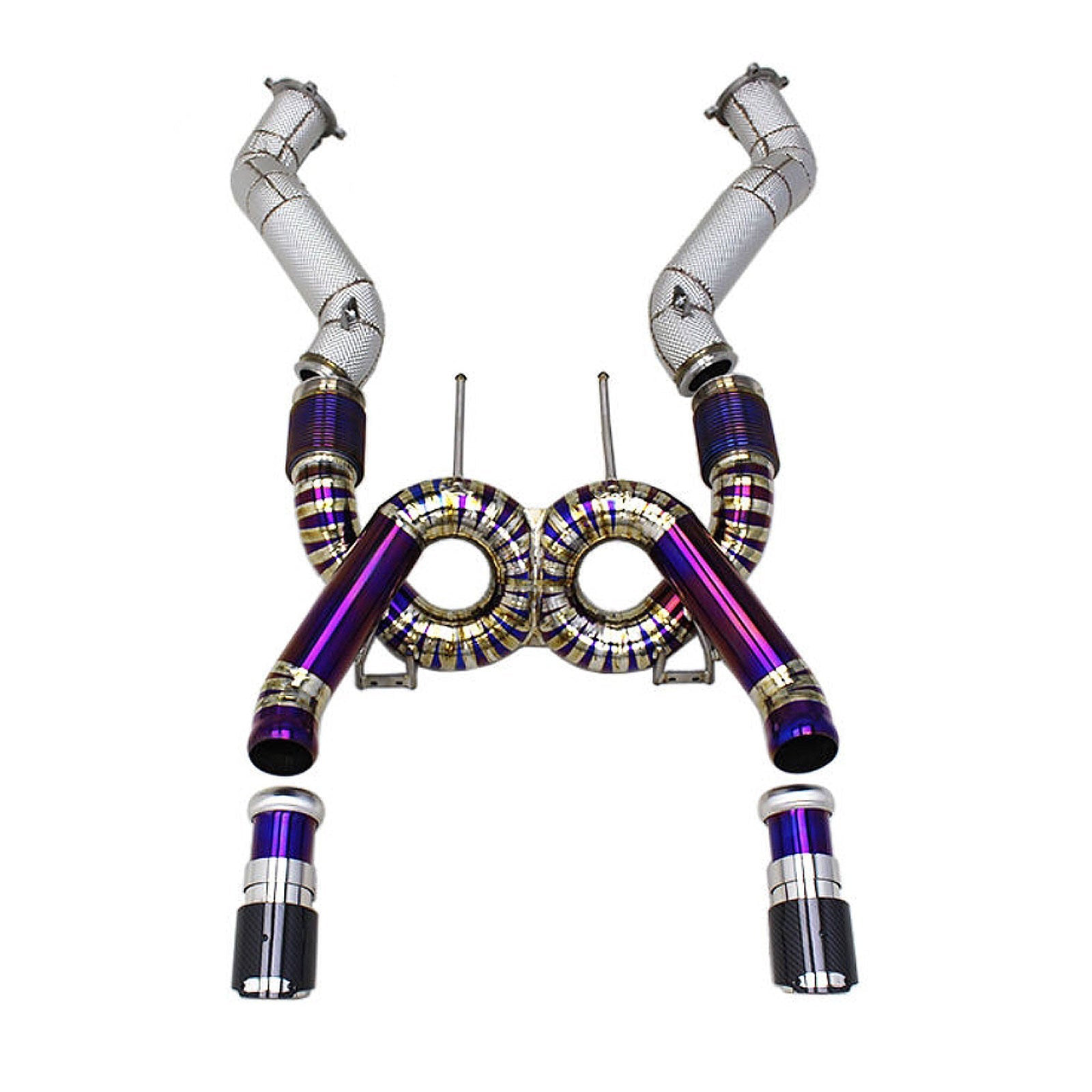 Titanium X Pipe Catback Exhaust System For McLaren 720s 4.0T Spider