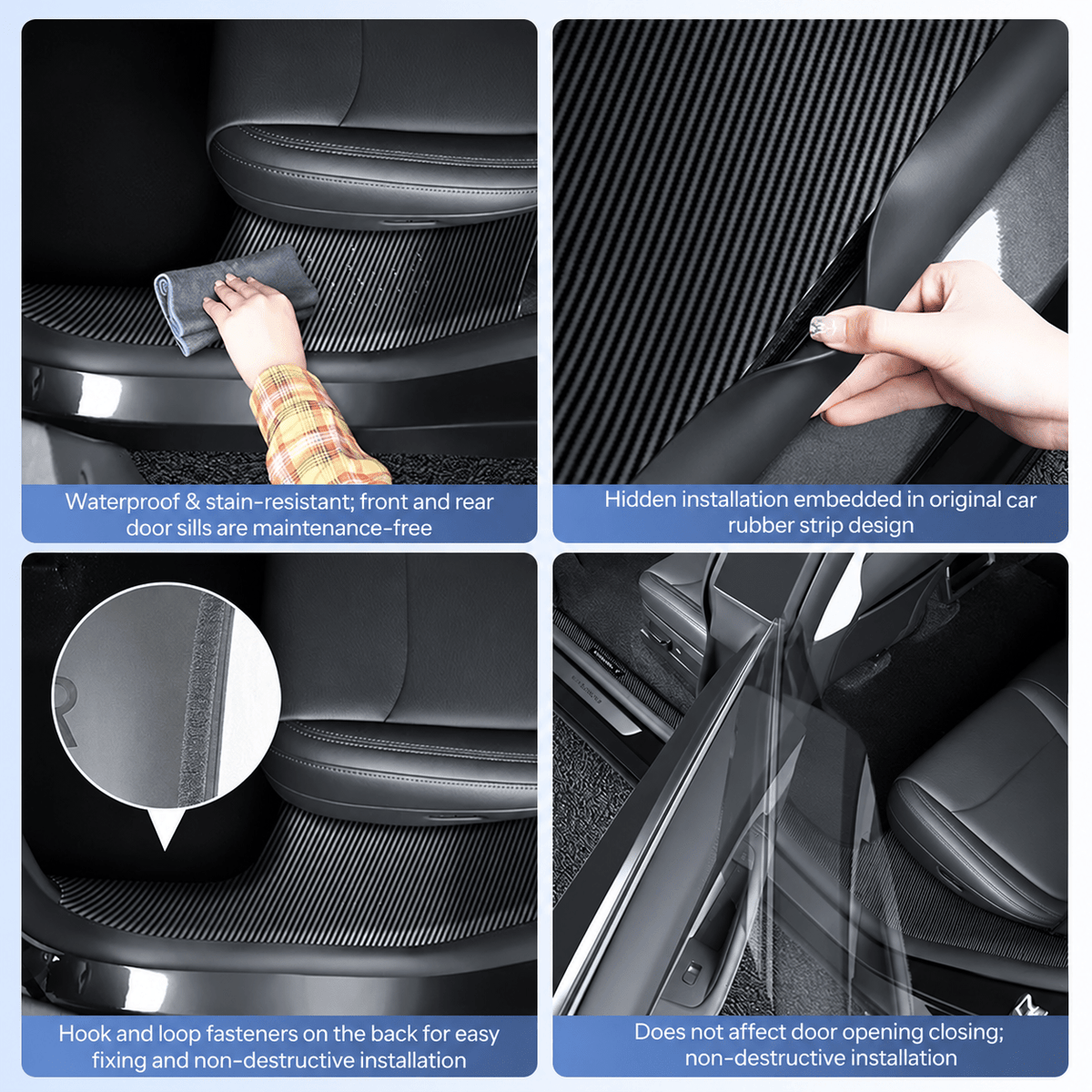 Complete Interior Door Sill Protection Kit for Model Y Juniper | TESERY