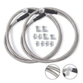 6AN SS Transmission Cooler Hose Fitting Stainless Steel Chevy Ford Mopar Replace
