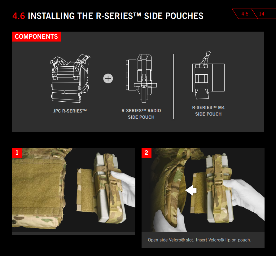 Crye Precision R-Series M4 Side Pouch - Ambidextrous & Fits 1 M4 Mag (Like-New)