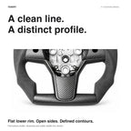 Custom Carbon Fiber Steering Wheel for Tesla Model 3 / Y【F1 Style】
