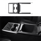 Cybertruck Center Console Cup Holder ABS Carbon Fiber Style Protective Overlay