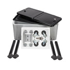 Yescom 80QT Beverage Cooler Cart on Wheels Drinks Storage
