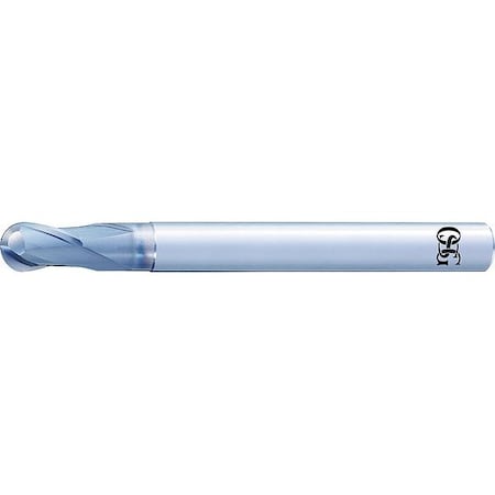 Ball End Mill,1/16" Milling dia,L 1 1/2