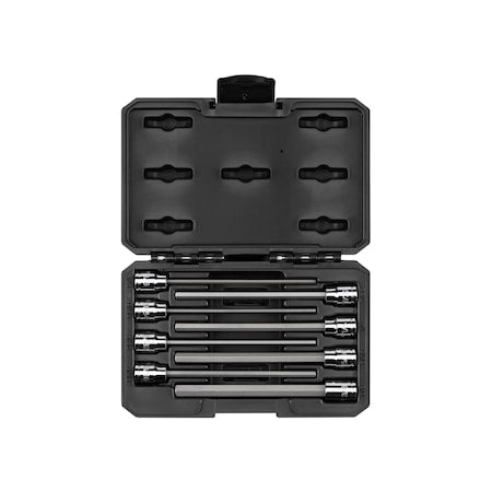 3/8 in Drive Socket Bit Set, SAE, 8 pcs