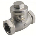 Check Valve, H041N01 Series, 3/4 in FNPT x FNPT, Inline Disc, 316 Stainless Steel