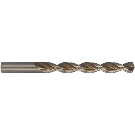 Q-Cobalt 135 Degree Wide Land Parabolic Jobber Length Drill Cleveland 2075 Straw HSS-CO 8% RHS/RHC 7/16
