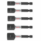 BOSCH ITDNSV205 5 pc. Driven 2-9/16 In. Impact Nutsetter Set
