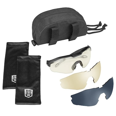 MY6, Safety Glasses, Anti-Fog & Anti-Scratch, Not Applicable Lens, Black Frame, Half-Frame