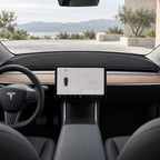 Dashboard Blackout Mat for Model 3/Y Anti-Glare Flannel Dash Cover