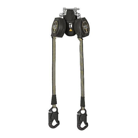 EdgeCore(TM) Self-Retracting Lifeline, Quick-Connect, Aluminum, 2 Leg(s), 420 lb Weight Capacity