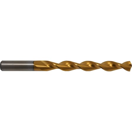 135 Degree Deep Hole Parabolic Jobber Length Drill Chicago-Latrobe 150DH-TN TiN HSS RHS/RHC No 9