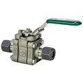 Manual 2-Way Ball Valve,Comp,316 SS