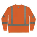 Hi-Vis Shirt,3XL,Orange,Long Sleeve