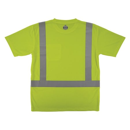 Hi-Vis Shirt,3XL,Lime,Short Sleeve