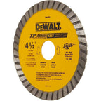 DEWALT DW4701 Diamond Blade, Dry or Wet Cutting, Continuous Rim, 7/8-Inch Arbor, 4-1/2-Inch