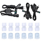 Yescom 150ft Red LED Rope Light Outdoor for Deck