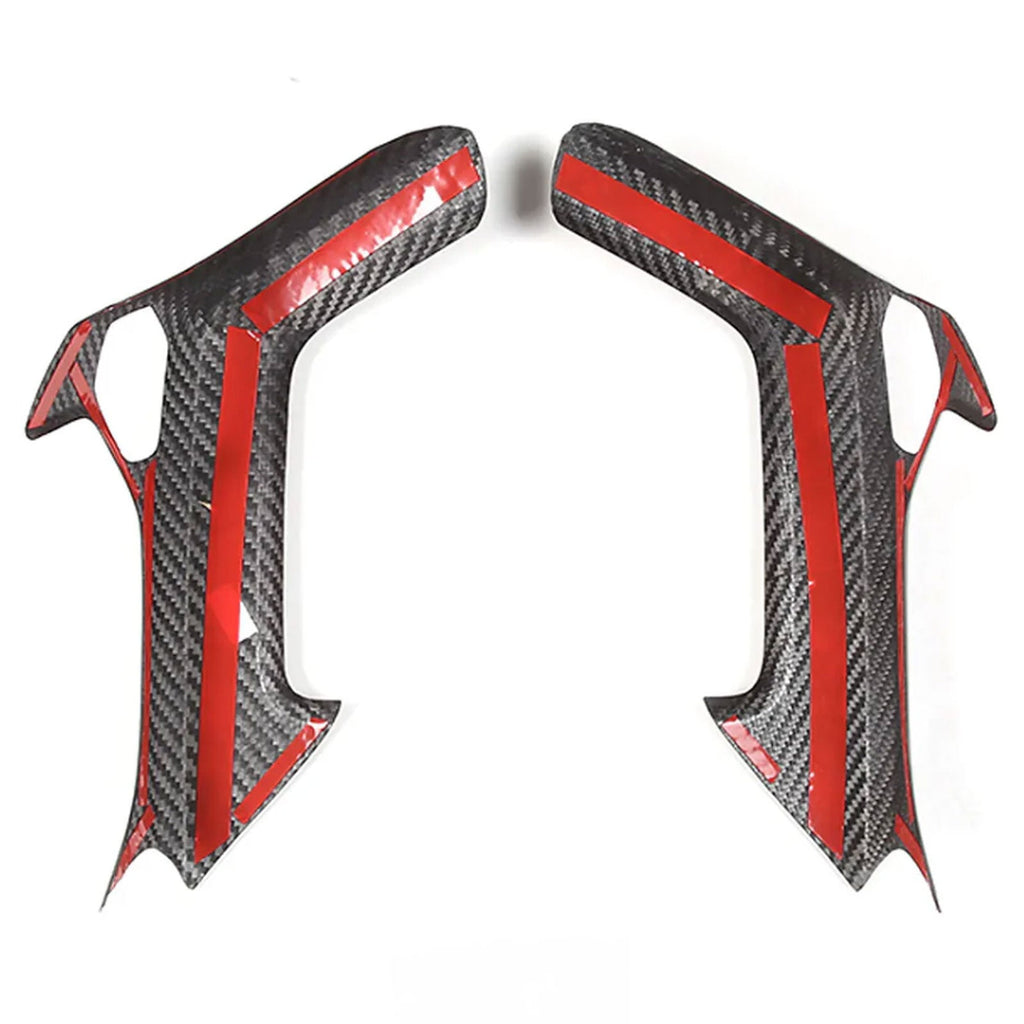 Carbon Fiber Interior Door Grab Handle Cover Trim for Lamborghini Huracan 14-21