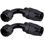 10AN/8AN/6AN Fitting Stainless Steel Braided Oil Fuel Hose Line Kit 5Feet Black