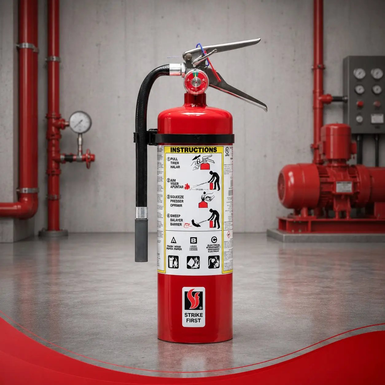 5LB ABC Multi Purpose Fire Extinguisher 3A40BC