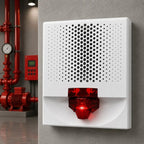 Kidde Speaker-Strobe Fire Alarm with High-Visibility Red Lens