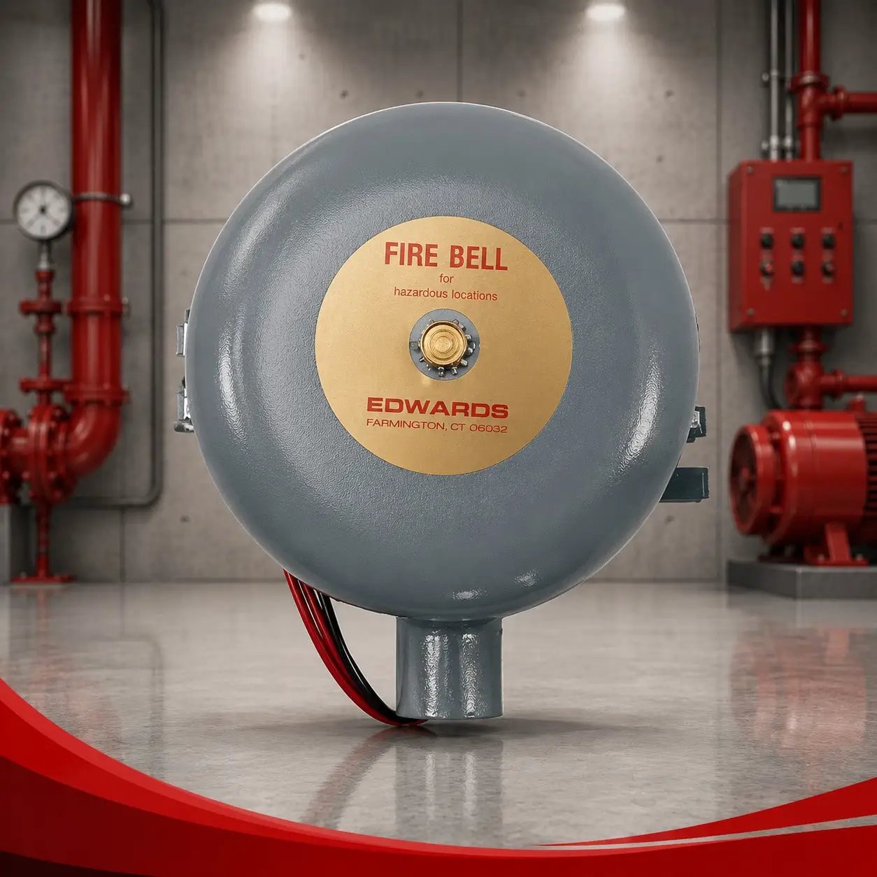 Kidde 439DEX Explosionproof Fire Alarm Bell 83dB Safety Alert