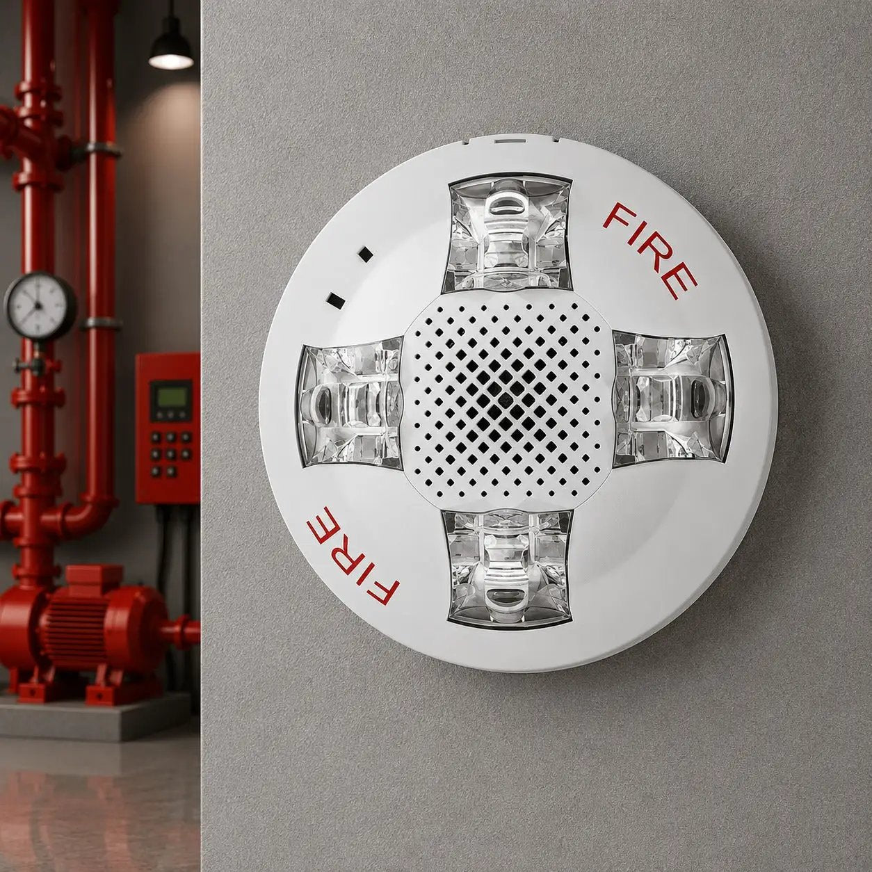 Kidde Ceiling Horn Strobe 15-115cd Fire Alert for Enhanced Safety Protection