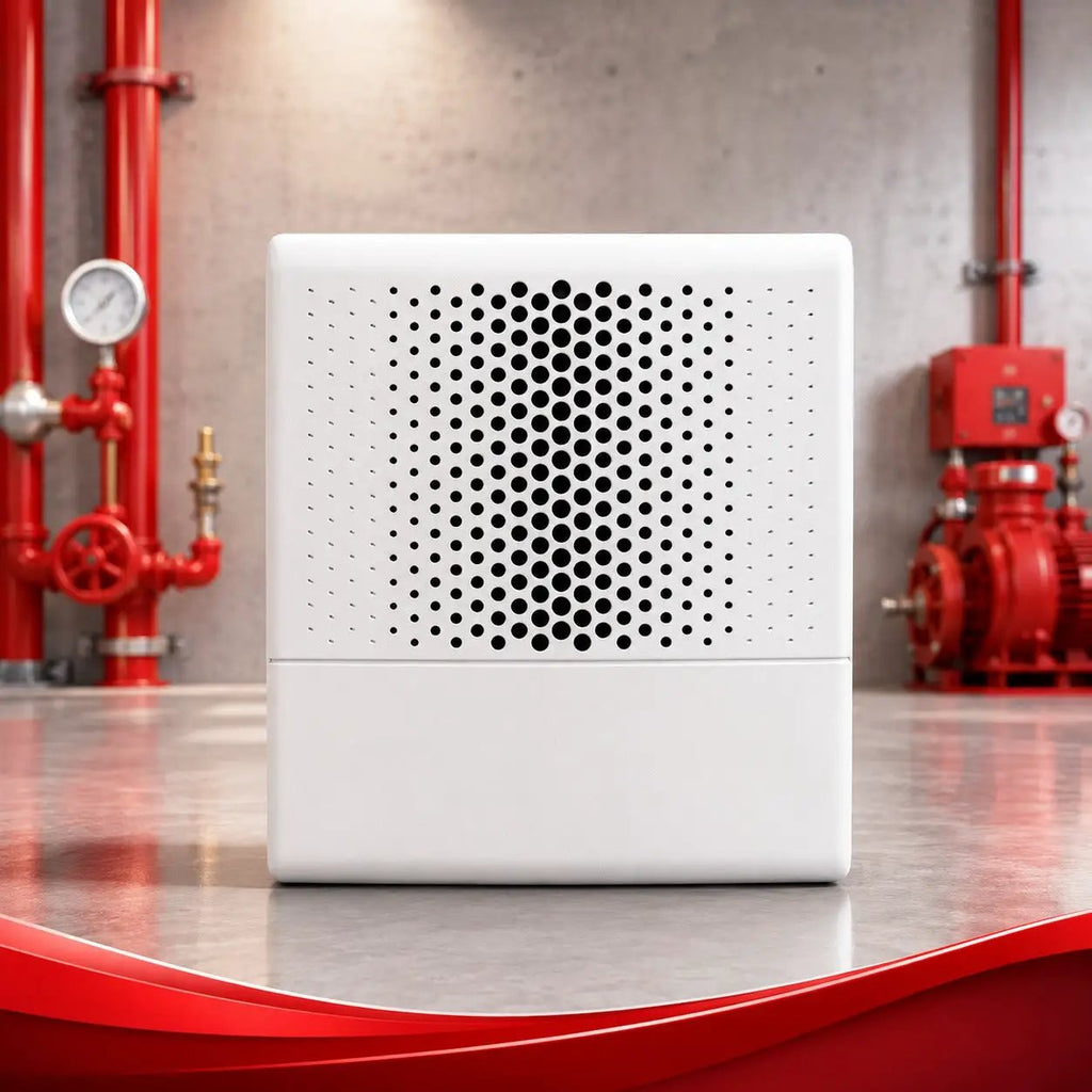Kidde Genesis White Wall Speaker Clear Alerts UL/FM Approved Safety Audio