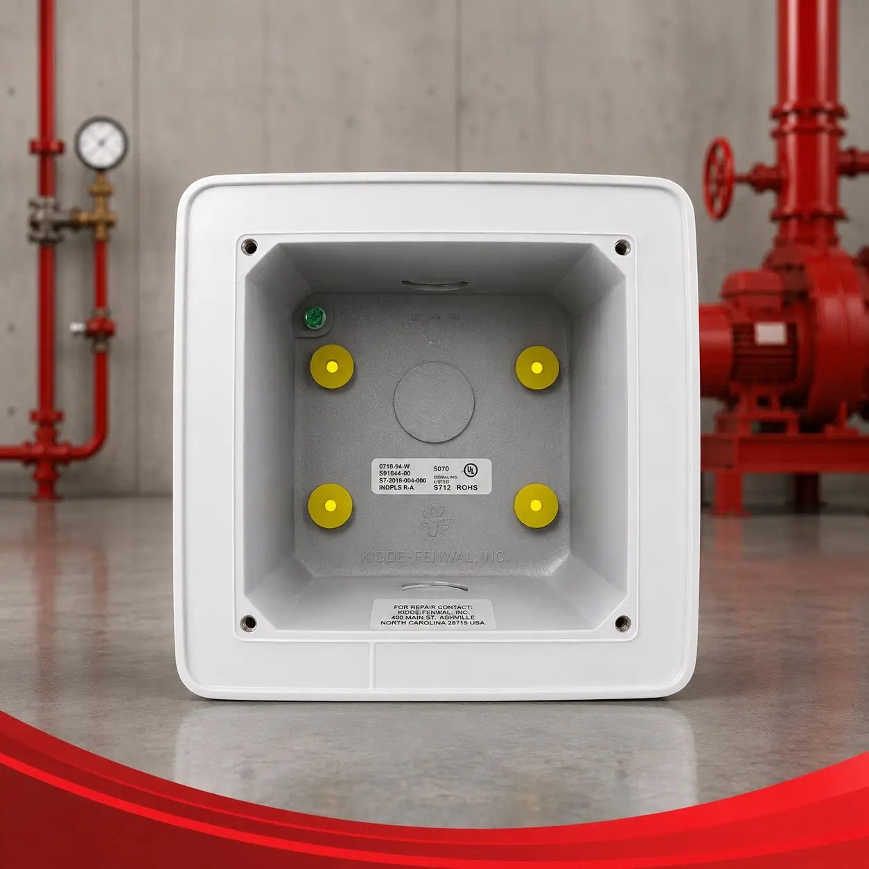 Kidde Weatherproof Fire Safety Box Cast White Durable Protection
