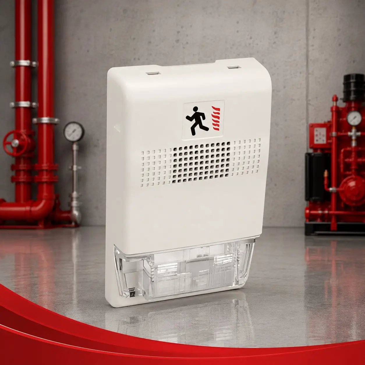 Kidde Chime Strobe 24VDC Fire Alert System White – Reliable Visual Audible Fire Protection for Homes and Businesses