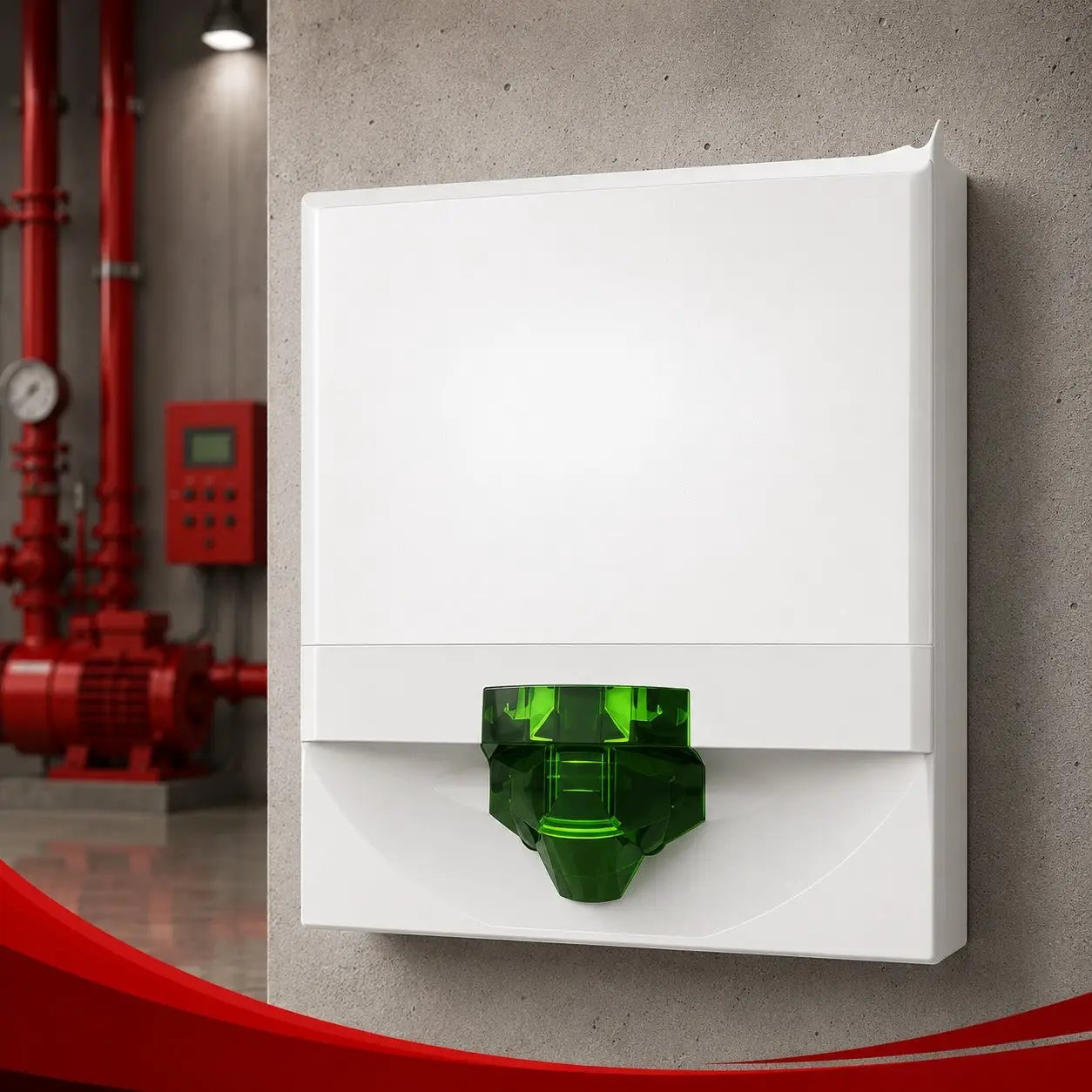 Kidde Strobe White Green Lens Fire Signal for Enhanced Safety
