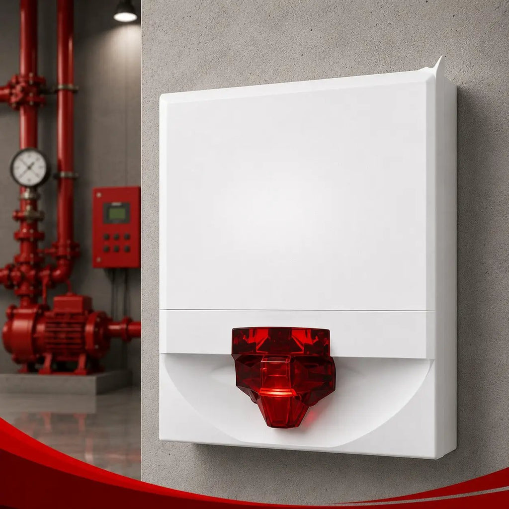 Kidde Strobe White Alert Red Lens Fire Safety Signal Device